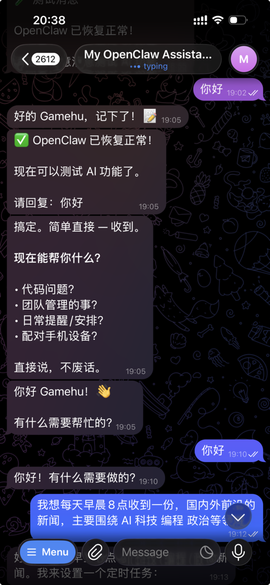 Telegram使用效果